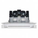 Розетка с заземлением ИЭК FORTE&PIANO FP221 16А шторки крышка винтовой зажим IP44 белый