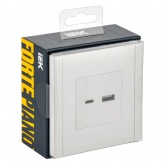 Розетка для зарядки ИЭК FORTE&PIANO FP251 USB A+C 18Вт белый