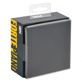 Розетка с заземлением ИЭК FORTE&PIANO FP119 16А шторки крышка автозажим IP44 черный