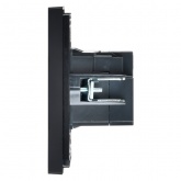 Розетка для зарядки ИЭК FORTE&PIANO FP149 USB A+A 3,1А черный