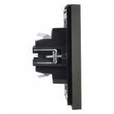 Выключатель кнопочный одноклавишный ИЭК FORTE&PIANO FP310 10А серый