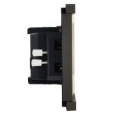 Выключатель кнопочный одноклавишный ИЭК FORTE&PIANO FP310 10А серый