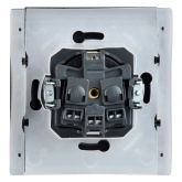 Розетка с заземлением ИЭК FORTE&PIANO FP321 16А шторки крышка винтовой зажим IP44 серый