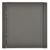 Розетка с заземлением ИЭК FORTE&PIANO FP321 16А шторки крышка винтовой зажим IP44 серый