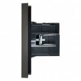 Розетка для зарядки ИЭК FORTE&PIANO FP349 USB A+A 3,1А серый