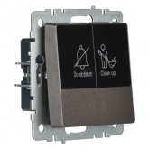 Кнопка звонка с индикацией для отелей ИЭК BRITE 10А бронза (ВС10-1-9-БрТБ)