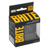 Кнопка звонка с индикацией для отелей ИЭК BRITE 10А бронза (ВС10-1-9-БрТБ)