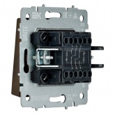 Выключатель 2-клавишный ИЭК BRITE с индикацией для отелей 10А бронза (ВС10-2-9-БрТБ)