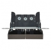 Выключатель 2-клавишный ИЭК BRITE с индикацией для отелей 10А бронза (ВС10-2-9-БрТБ)