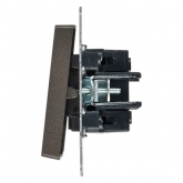 Выключатель 2-клавишный ИЭК BRITE с индикацией для отелей 10А бронза (ВС10-2-9-БрТБ)