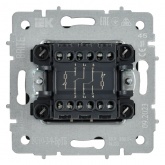 Выключатель 2-клавишный ИЭК BRITE с индикацией для отелей 10А бронза (ВС10-2-9-БрТБ)