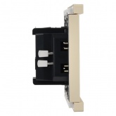 Выключатель кнопочный одноклавишный ИЭК FORTE&PIANO FP410 10А ваниль