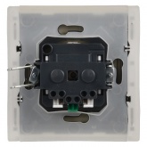 Розетка с заземлением ИЭК FORTE&PIANO FP419 16А шторки крышка автозажим IP44 ваниль