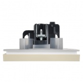 Розетка с заземлением ИЭК FORTE&PIANO FP421 16А шторки крышка винтовой зажим IP44 ваниль