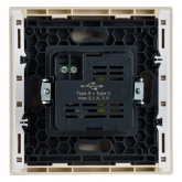 Розетка для зарядки ИЭК FORTE&PIANO FP450 USB A+C 3,1А ваниль