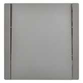 Выключатель кнопочный одноклавишный ИЭК FORTE&PIANO FP510 10А сталь