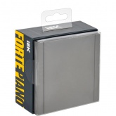 Розетка с заземлением ИЭК FORTE&PIANO FP519 16А шторки крышка автозажим IP44 сталь