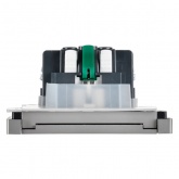 Розетка с заземлением ИЭК FORTE&PIANO FP519 16А шторки крышка автозажим IP44 сталь