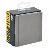 Розетка с заземлением ИЭК FORTE&PIANO FP521 16А шторки крышка винтовой зажим IP44 сталь