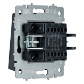 Выключатель 2-клавишный ИЭК BRITE с индикацией для отелей 10А маренго (ВС10-2-9-БрМ)