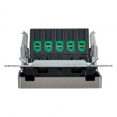 Кнопка звонка с индикацией для отелей ИЭК BRITE 10А сталь (ВС10-1-9-БрС)