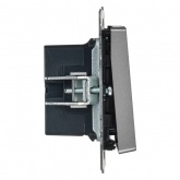 Кнопка звонка с индикацией для отелей ИЭК BRITE 10А сталь (ВС10-1-9-БрС)