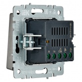 Кнопка звонка с индикацией для отелей ИЭК BRITE 10А сталь (ВС10-1-9-БрС)