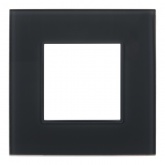 Рамка 1 пост ИЭК SKANDY SK-F21G стекло графит