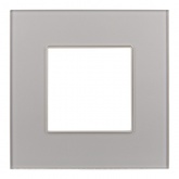 Рамка 1 пост ИЭК SKANDY SK-F21Sh стекло шампань