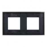 Рамка 2 поста ИЭК SKANDY SK-F22G стекло графит