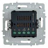 Кнопка звонка с индикацией для отелей ИЭК BRITE 10А алюминий (ВС10-1-9-БрА)