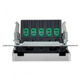 Кнопка звонка с индикацией для отелей ИЭК BRITE 10А алюминий (ВС10-1-9-БрА)