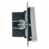 Кнопка звонка с индикацией для отелей ИЭК BRITE 10А алюминий (ВС10-1-9-БрА)