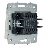 Выключатель 2-клавишный ИЭК BRITE с индикацией для отелей 10А бежевый (ВС10-2-9-БрКр)