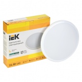 Светильник светодиодный ИЭК LED ДПБ 3005 24W 4000K 1800Lm IP54 круг белый