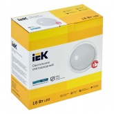 Светильник светодиодный ИЭК LED ДПО 5050 18W 4000K 1770Lm IP65 круг белый