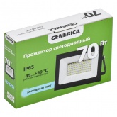 Прожектор светодиодный Generica (ИЭК) LED СДО 001-70 6500K IP65 черный