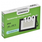 Прожектор светодиодный Generica (ИЭК) LED СДО 001-100 6500K IP65 черный