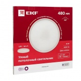 Умный потолочный светильник EKF Connect LED 36W 480 мм IP40 белый