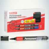 Маркер перманентный Luxor 250 1-3 мм, черный, пулевидный 233838