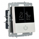 Кнопка звонка с индикацией для отелей ИЭК BRITE 10А жемчуг (ВС10-1-9-БрЖ)