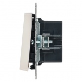 Кнопка звонка с индикацией для отелей ИЭК BRITE 10А жемчуг (ВС10-1-9-БрЖ)