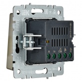 Кнопка звонка с индикацией для отелей ИЭК BRITE 10А шампань (ВС10-1-9-БрШ)