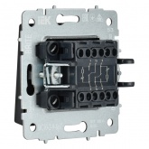 Выключатель 2-клавишный ИЭК BRITE с индикацией для отелей 10А графит (ВС10-2-9-БрГ)