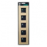 Рамка 5 постов ИЭК SKANDY SK-F35Sh металл шампань