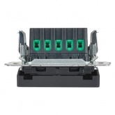 Кнопка звонка с индикацией для отелей ИЭК BRITE 10А графит (ВС10-1-9-БрГ)