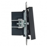 Кнопка звонка с индикацией для отелей ИЭК BRITE 10А графит (ВС10-1-9-БрГ)