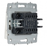 Выключатель 2-клавишный ИЭК BRITE с индикацией для отелей 10А белый (ВС10-2-9-БрБ)