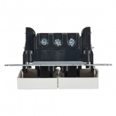 Выключатель 2-клавишный ИЭК BRITE с индикацией для отелей 10А белый (ВС10-2-9-БрБ)