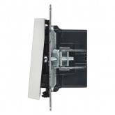 Кнопка звонка с индикацией для отелей ИЭК BRITE 10А белый (ВС10-1-9-БрБ)